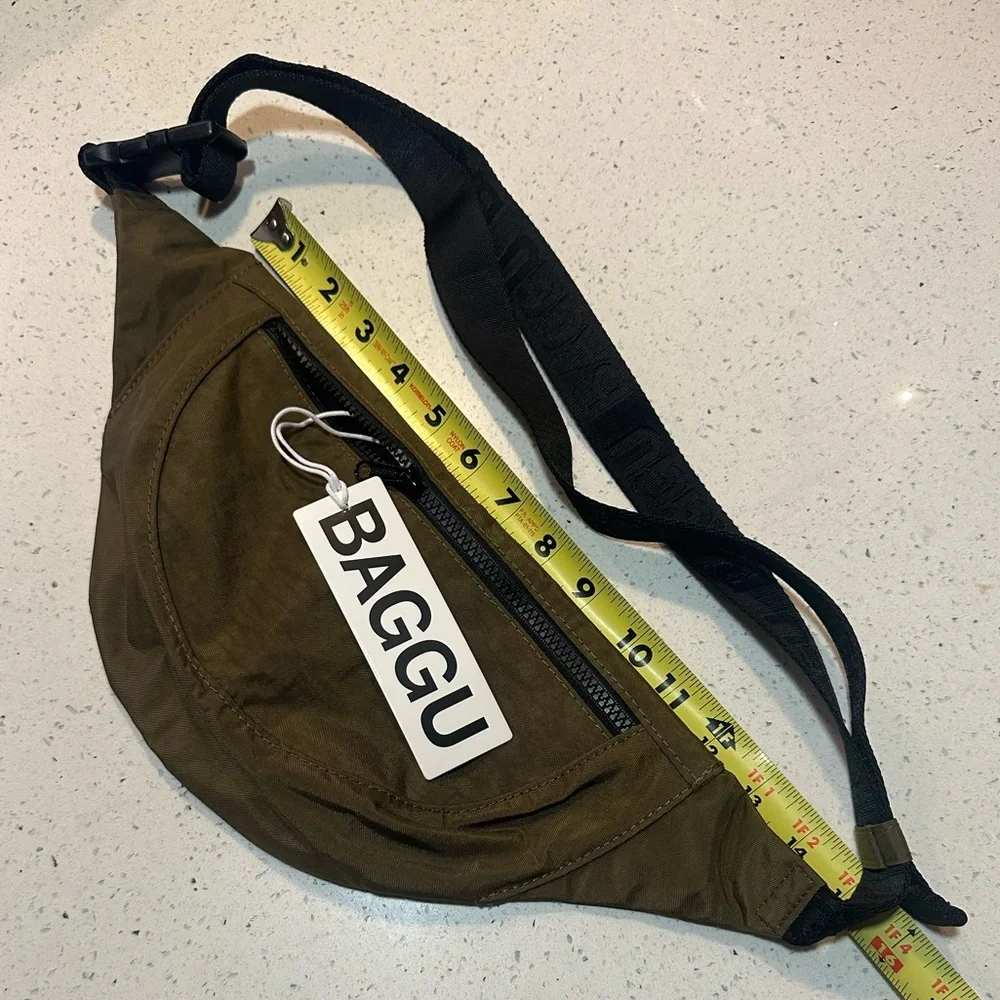 New! BAGGU Crescent Fanny Pack / sling bag in seaweed - new with tags! - Picture 12 of 16